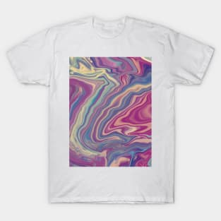 Colorful Fluid Art Design T-Shirt